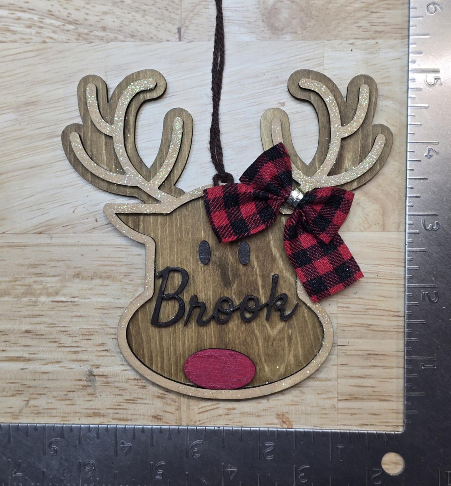 Personalized Reindeer Ornament